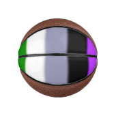 Mini Ballon De Basket Indicateur Falln Genderqueer Pride (Devant)
