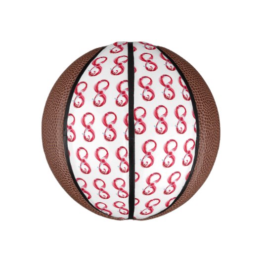 Mini Ballon De Basket Infinity with Red Wine (Vertical)