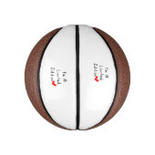 Mini Ballon De Basket Je suis une édition limitée (Vertical)