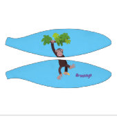 Mini Ballon De Basket Joli chimpanzé dans la jungle suspendu dessin anim (Panneaux)