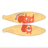 Mini Ballon De Basket Joli dessin animé d'écureuil roux (Panneaux)