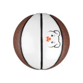 Mini Ballon De Basket Joli rose (Vertical)