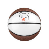 Mini Ballon De Basket Joli rose (Devant)