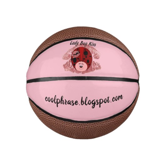 Mini Ballon De Basket Lady Bug Kiss (Devant)