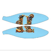 Mini Ballon De Basket Letter Q Thanksgiving style turkey  (Panneaux)