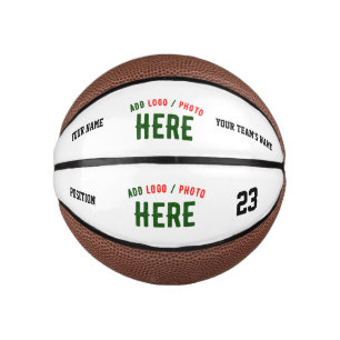 MINI BALLON DE BASKET MARQUE BLANCHE MODERNE ET PERSONNALISABLE VÉRIFIÉE