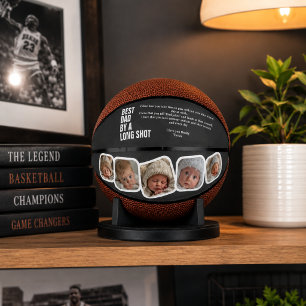 Mini Ballon De Basket Meilleur Papa de loin personnalisé pour la fête de