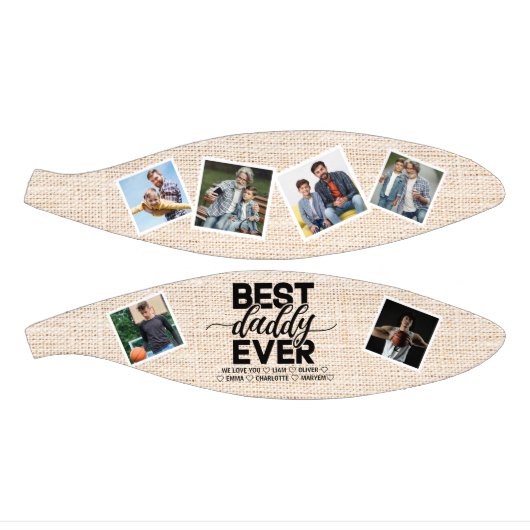 Mini Ballon De Basket Meilleur papa jamais Fête des pères rustique Colla (Panneaux)