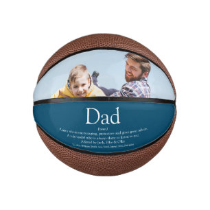 Mini Ballon De Basket Meilleur Papa Père Papa Ever Définition Photo Bleu