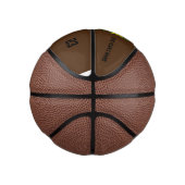 MINI BALLON DE BASKET MODÈLE DE TEXTE D'IMAGE BROWN SIMPLE MODERNE (Droite)