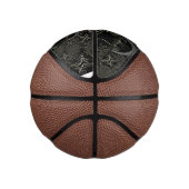 Mini Ballon De Basket Noir d'art Abstrait (Droite)