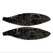 Mini Ballon De Basket Noir d'art Abstrait (Panneaux)