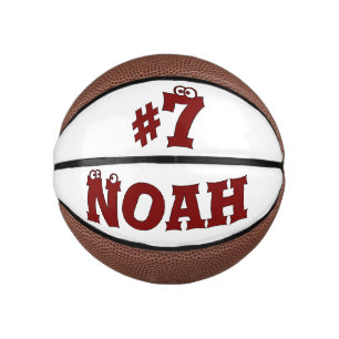 Mini Ballon De Basket Nom personnalisé et numéro personnalisés