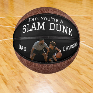 Mini Ballon De Basket Papa de la photo moderne, vous êtes un slam dunk !