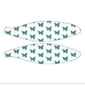 Mini Ballon De Basket Papillon aux plumes de paon vert (Panneaux)