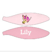 Mini Ballon De Basket papillon rose - ajouter un nom (Panneaux)