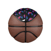 Mini Ballon De Basket Papillons de nuit Neon brillants sur arrière - pla (Droite)