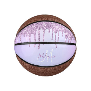 Mini Ballon De Basket Parties scintillant rose pourpre Éclats Fille pers