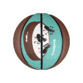 Mini Ballon De Basket Patinage sur glace de fourmis joyeuses sur dessin  (Vertical)