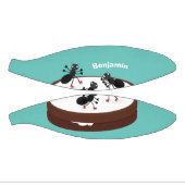 Mini Ballon De Basket Patinage sur glace de fourmis joyeuses sur dessin  (Panneaux)