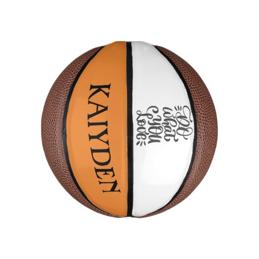 Mini Ballon De Basket Personnalisé - Faites ce que vous aimez - Basketba (Vertical)