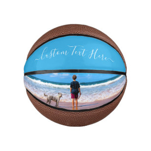 Mini Ballon De Basket Personnalisez Votre Photo Basketball Texte Personn