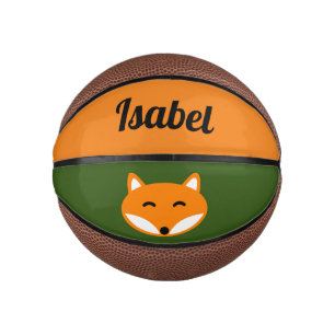 Mini Ballon De Basket Petit renard rouge personnalisé mini basket-ball c