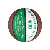 Mini Ballon De Basket Petites boules de paniers verts, blancs ou de tail (Vertical)