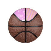 Mini Ballon De Basket Pink Geometric  (Droite)