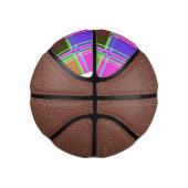 Mini Ballon De Basket Pink tartan Fabric Pattern Cloth Madras (Droite)