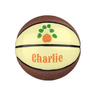 Mini Ballon De Basket Plante Halloween Monstera en Citrouille Nom person