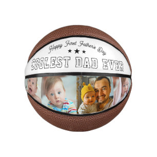 Mini Ballon De Basket Première fête des pères Photo de bébé du père le p