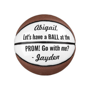 Mini Ballon De Basket Prom ou HOCO Proposition Cute Funny Promposa Idée