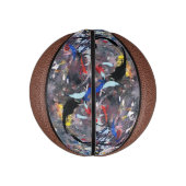 Mini Ballon De Basket random art (Vertical)