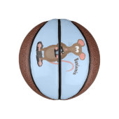 Mini Ballon De Basket Rat drôle avec dessin animé de la caméra (Vertical)
