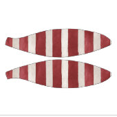 Mini Ballon De Basket Rayures crème rouge (Panneaux)