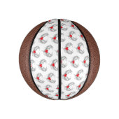 Mini Ballon De Basket Red Angel Coeur avec ailes (Vertical)