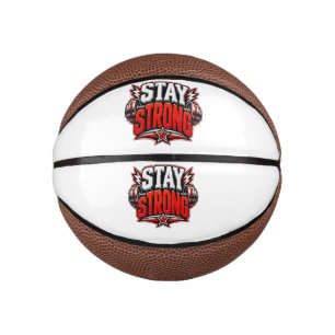 Mini Ballon De Basket Restez Fort Motivation Fitness Conception de salle