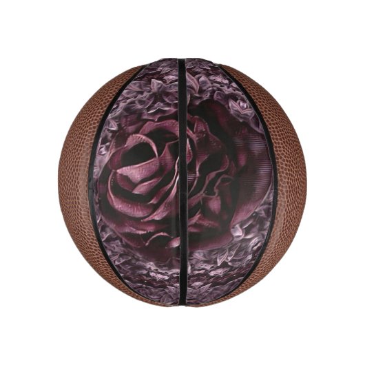 Mini Ballon De Basket Rose Mandala (Vertical)
