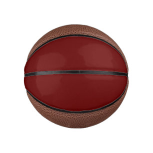 Mini Ballon De Basket Rouge sanguin (couleur solide)