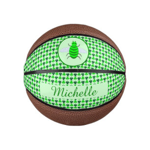 Mini Ballon De Basket Saint Patricks Day Bee et Shamrocks