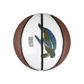 Mini Ballon De Basket Sea turtle cartoon (Vertical)