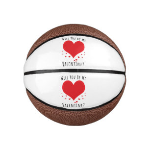Mini Ballon De Basket Seras-tu ma valentine ?