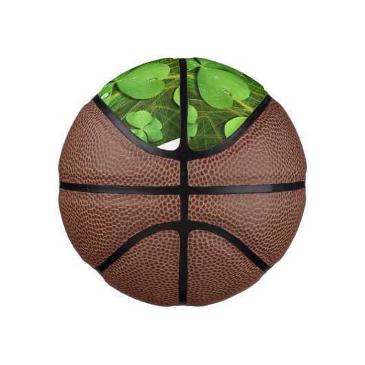 Mini Ballon De Basket Shamrock vert St Patrick iPhone 5 Coque-Mate (Droite)