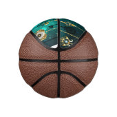 Mini Ballon De Basket Skeleton Keys on Green Background (Droite)