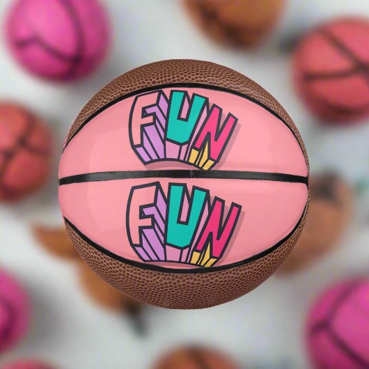 Mini Ballon De Basket Sports roses "Fun" cool tendance