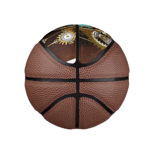 Mini Ballon De Basket Steampunk Rusty Background (Droite)