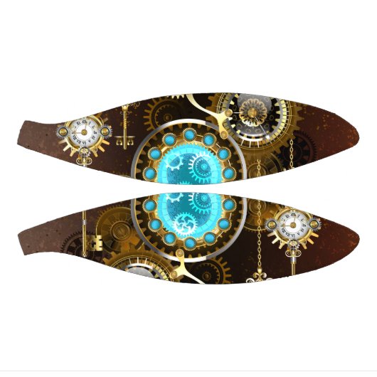 Mini Ballon De Basket Steampunk Rusty Background (Panneaux)