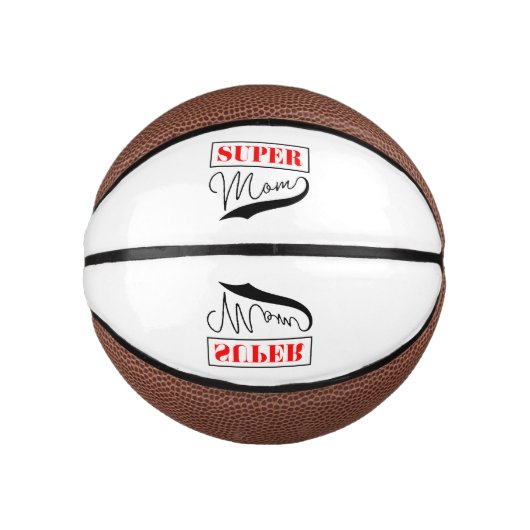 Mini Ballon De Basket Super Maman (Devant)