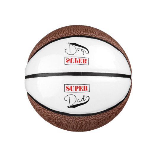 Mini Ballon De Basket Super papa (Devant)
